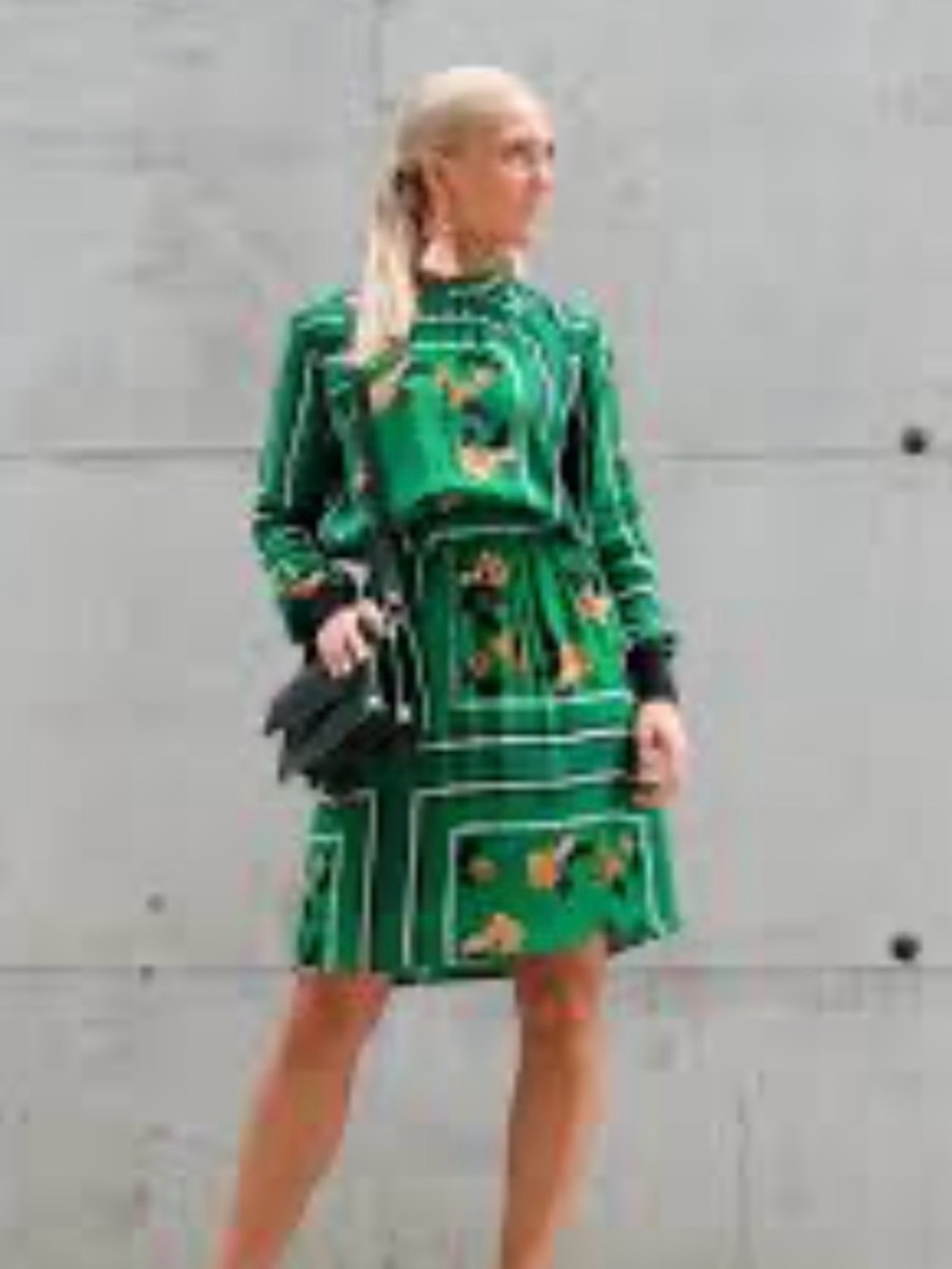 Holzweiler Green Floral Dress—GORGEOUS FABRIC & Style—Like New Condition!!